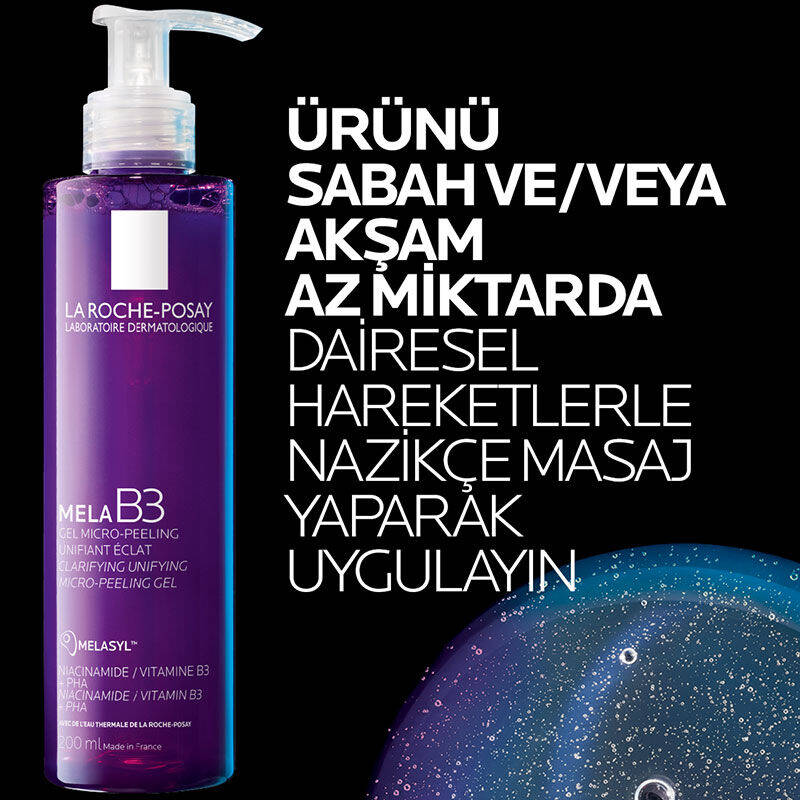 La Roche Posay 200 ml Mela B3 Koyu Leke Karşıtı Temizleme Jeli - 2