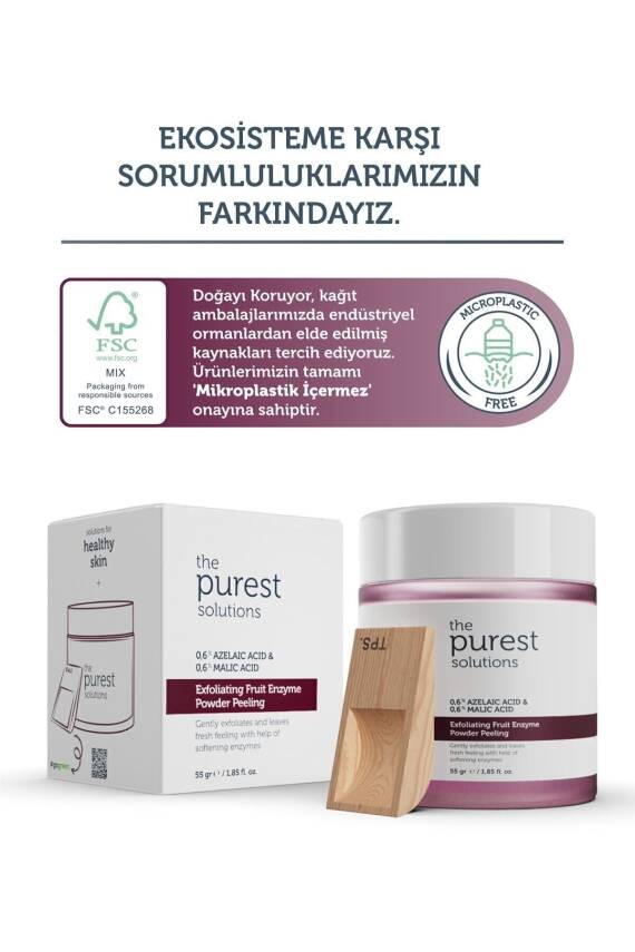 The Purest Solutions 55 gr Arındırıcı ve Aydınlatıcı Meyve Asitleri Içeren Toz Enzim Peeling - 5