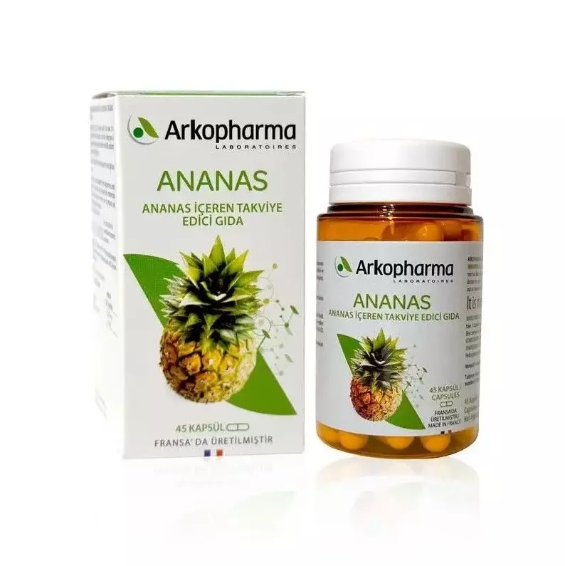 Arkopharma Ananas (Ananas ve Bromelain İçeren Takviye Edici Gıda) - 1