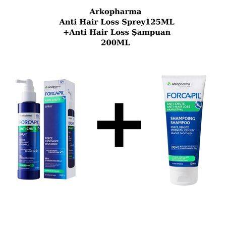 Arkopharma Anti Hair Loss Sprey125ML +Anti Hair Loss Şampuan 200ML - 1