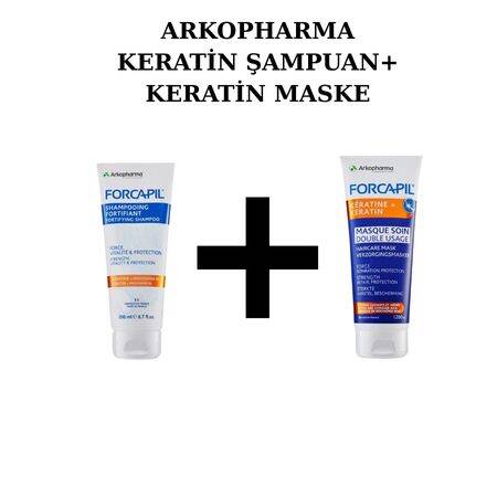 Arkopharma Keratin Şampuan 200ml+ Keratin Maske 200ml - 1