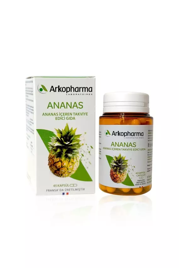 Arkopharma Laboratoires Ananas İçeren Takviye Edici Gıda - 45 Kapsül - 1