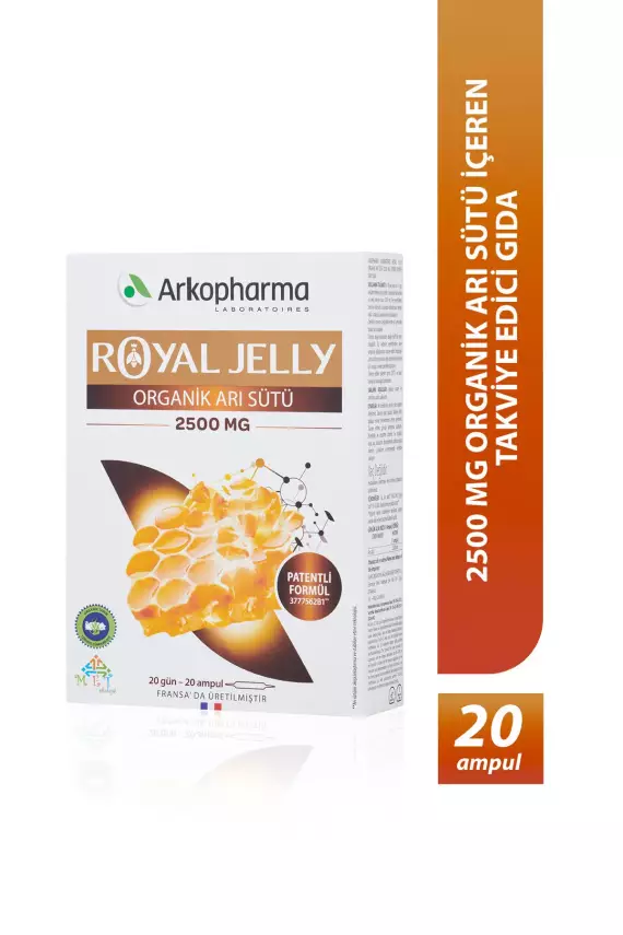 Arkopharma Royal Jelly Organik Arı Sütü 2500 Mg - 1