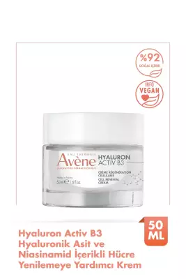 Avene 50 ml Hyaluronik Asit ve Niasinamid İçerikli Hücre Yenilemeye Yardımcı Krem - 1