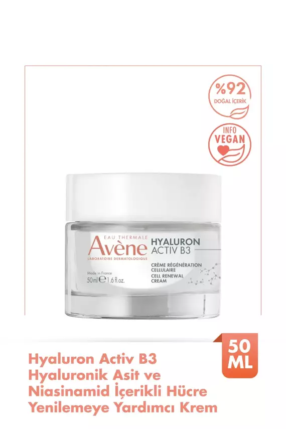 Avene 50 ml Hyaluronik Asit ve Niasinamid İçerikli Hücre Yenilemeye Yardımcı Krem - 1