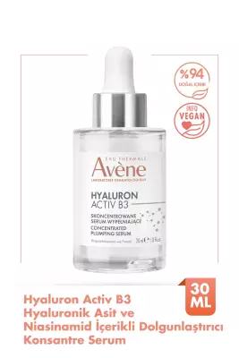 Avene Hyaluron Activ B3 Hyaluronik Asit ve Niasinamid İçeren Hücre Yenileme Etkili Serum 30 ml - 1