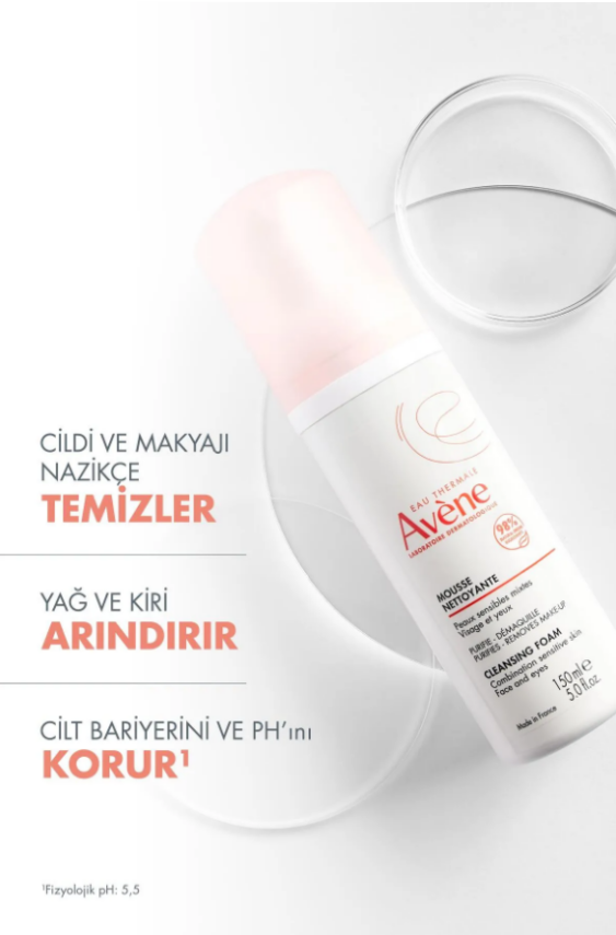 Avene Mousse Nettoyante Cilt Temizleme Köpüğü 150 ml - 2
