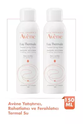 Avene Tüm Cilt Tipleri İçin Yatıştırıcı, Rahatlatıcı ve Ferahlatıcı Orta Boy Termal Su 150 ml x2 - 1