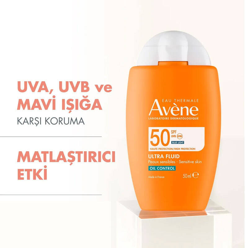 Avene Ultra Fluid Oil Control Spf50 50 ml Yağlı Ciltler İçin Çok Yüksek Korumalı Güneş Kremi - 2