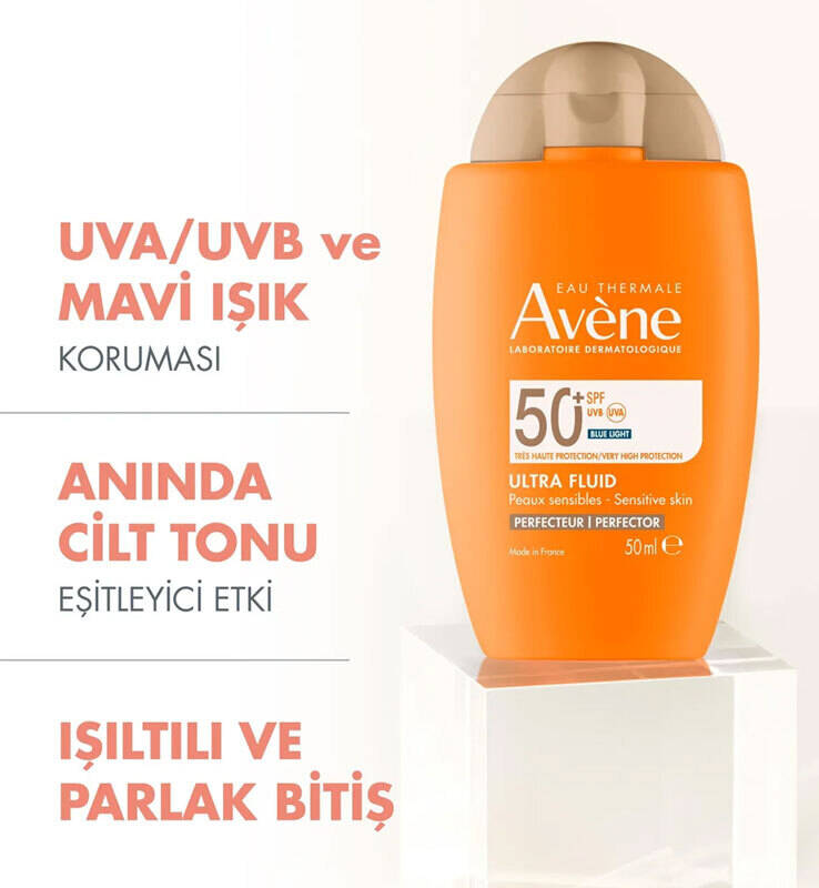 Avene Ultra Fluid Perfector Cilt Tonu Eşitleyici Renkli SPF 50+ 50 ml Güneş Kremi - 2