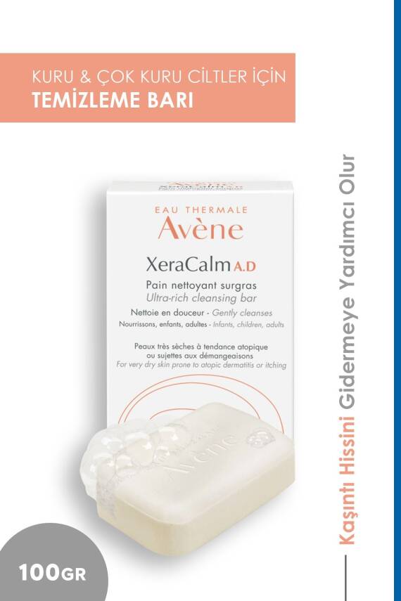 Avene Xeracalm A.d Ultra Rich Cleansing Bar 100 gr - 1