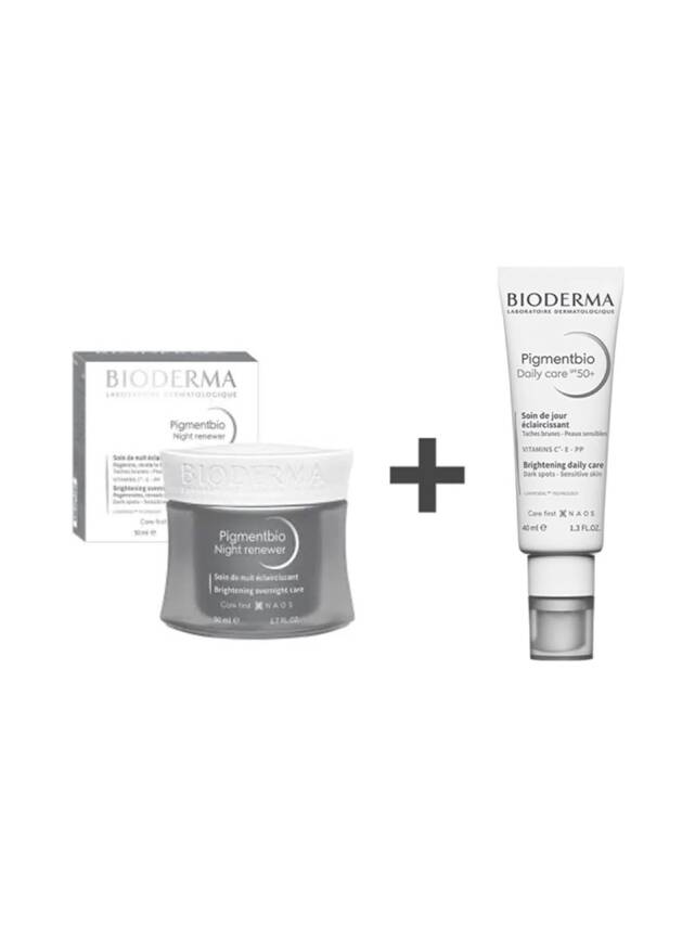 Bioderma Pigmentbio Daily Care Spf 50 + Bioderma Pigmentbio Night Renewer 50ml - 1