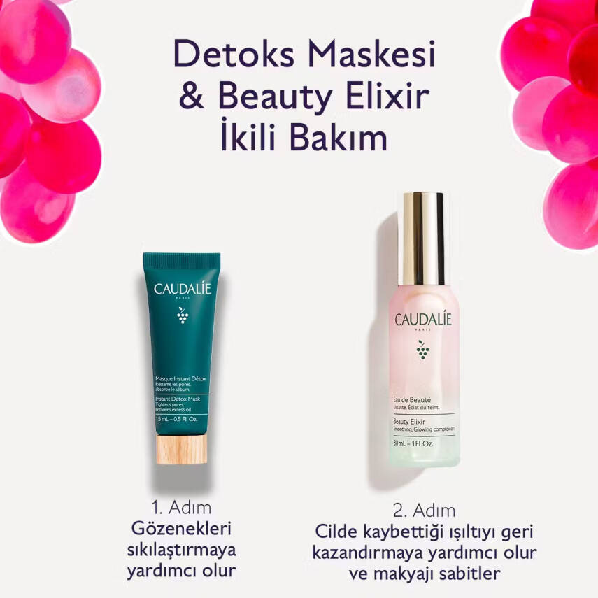 Caudalie Beauty Elixir & Detoks Maske İkilisi - 2