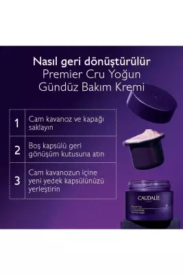 Caudalie Premier Cru Yoğun Gündüz Bakım Kremi 50ml-Yedek Kapsül - 3