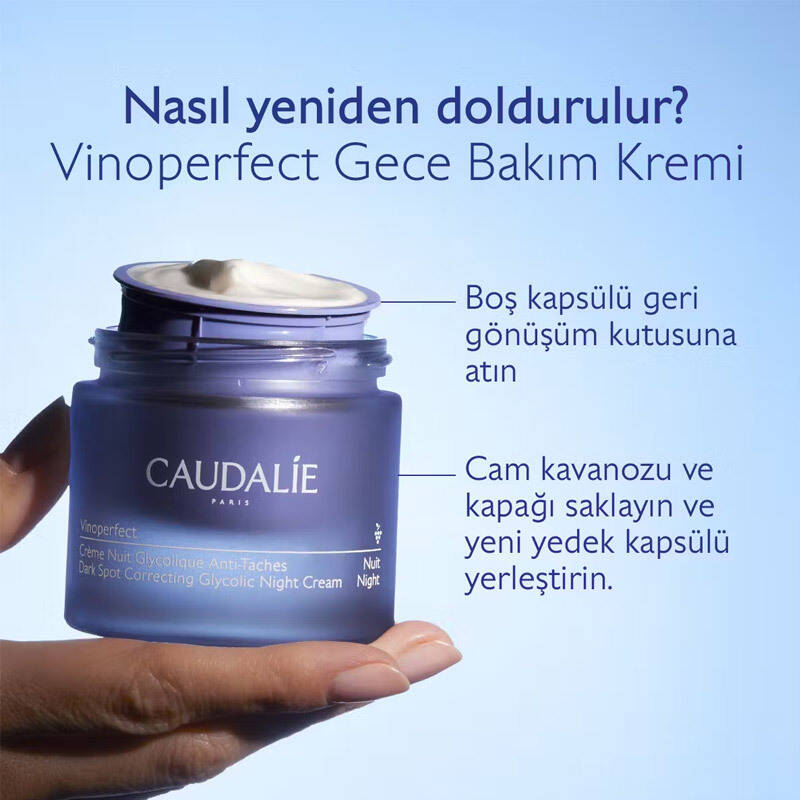 Caudalie Vinoperfect Leke Karşıtı Glikolik Gece Bakım Kremi 50 ml Refill - 2