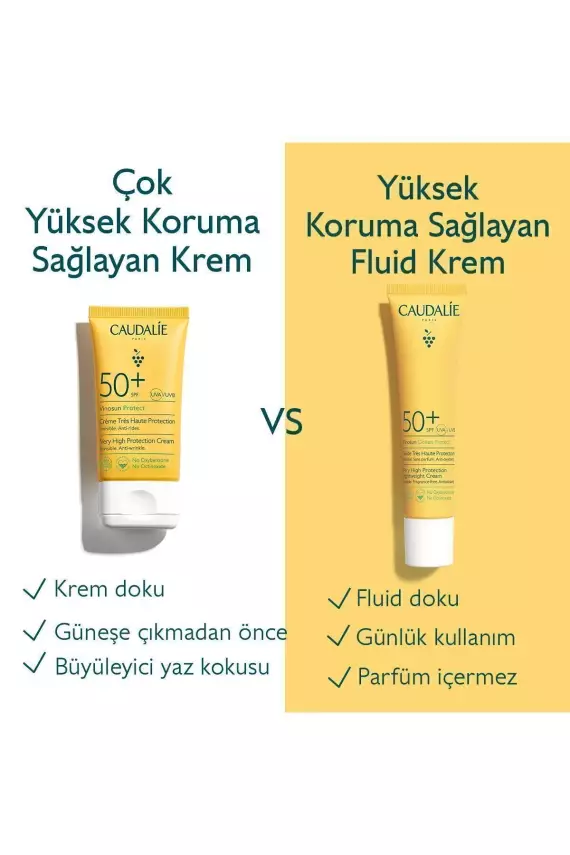 Caudalie Vinosun Spf50+ Protect Güneş Koruyucu Krem 40 Ml - 2