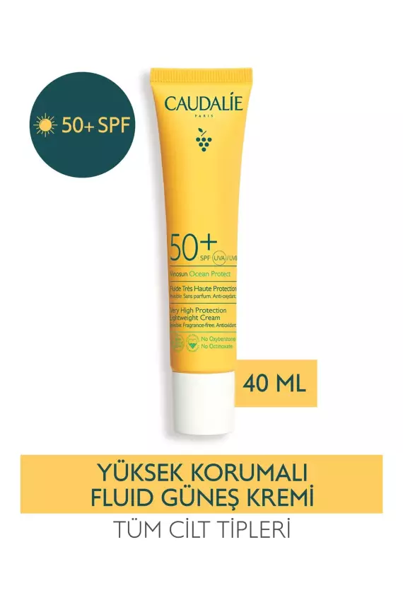 Caudalie Vinosun Spf50+ Protect Güneş Koruyucu Krem 40 Ml - 1