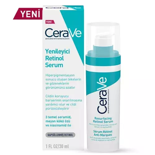 CeraVe 30 ml Yenileyici Yağlı ve Düzensiz Ciltler İçin Retinol Gözenek Serumu - 1