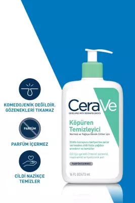 Cerave 473 ml Foaming Cleanser Köpüren Temizleyici - 2