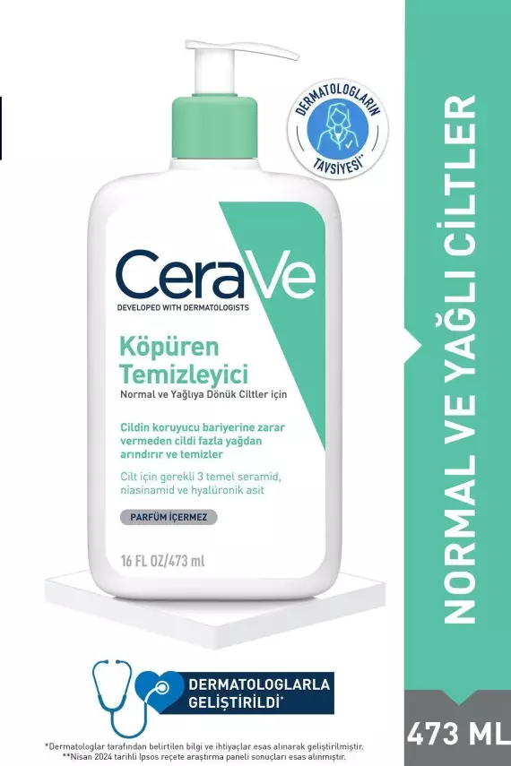 Cerave 473 ml Foaming Cleanser Köpüren Temizleyici - 1