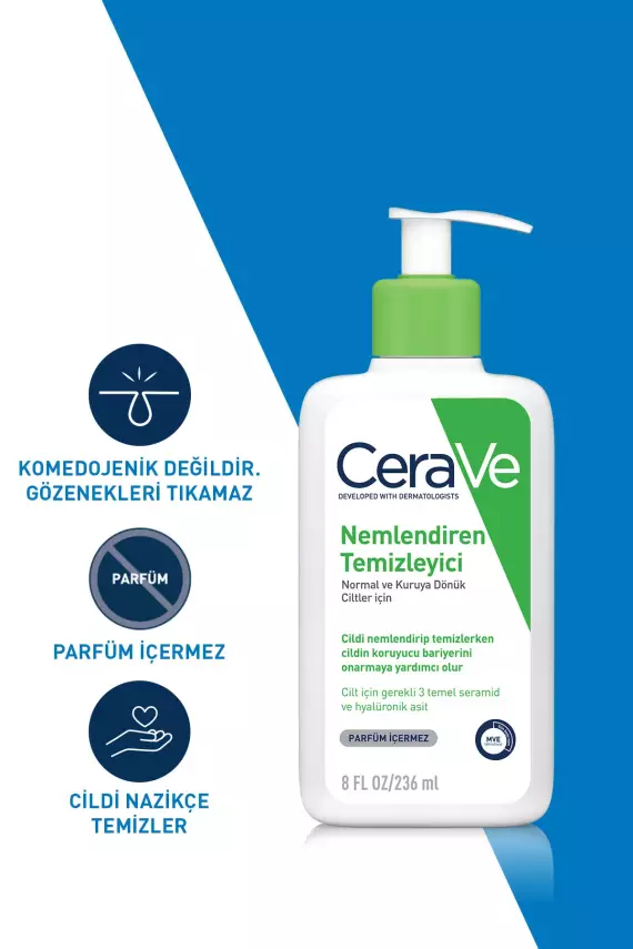 CeraVe nemlendiren temizleyici 236ml - 2