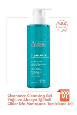 Cleanance Yağlı Ve Akneye Eğilimli Ciltler İçin Matlaştırıcı Temizleme Jeli 400 ml - 1