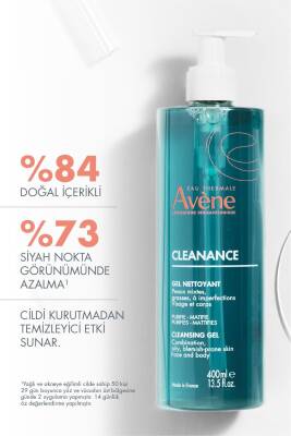 Cleanance Yağlı Ve Akneye Eğilimli Ciltler İçin Matlaştırıcı Temizleme Jeli 400 ml - 3