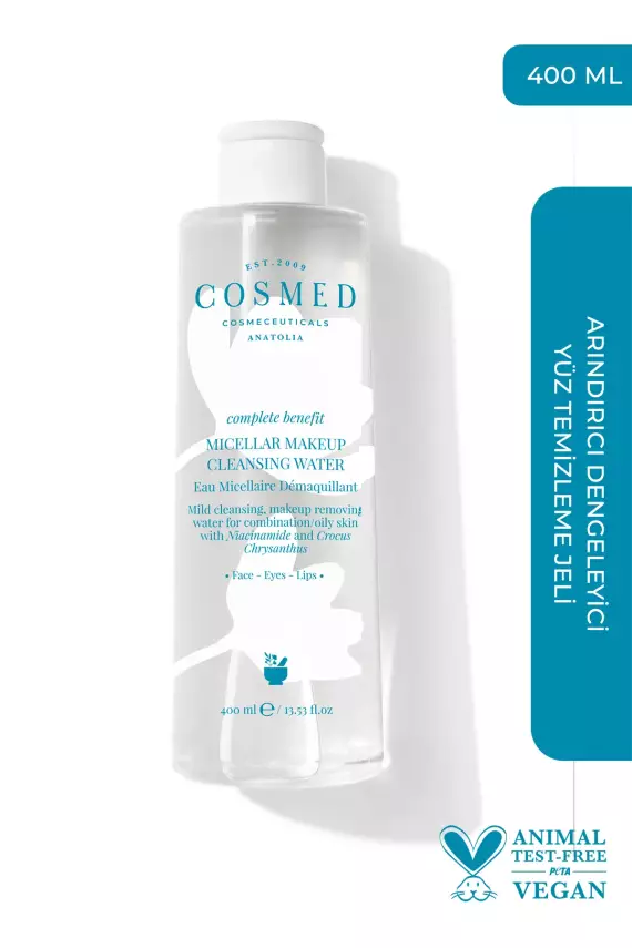 Cosmed Complete Benefit Micellar Makeup Cleansing Water 400 ml - 1