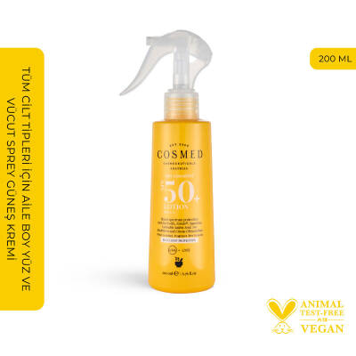 Cosmed Sun Essential Spf50+ Güneş Losyonu 200 ml - 1