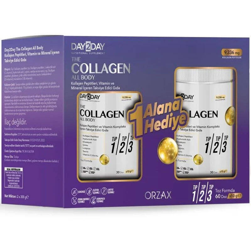 DAY2DAY The Collagen All Body Toz 300 Gr - 1 Alana 1 Bedava - 1