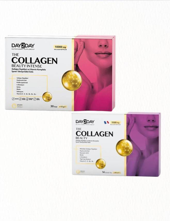 DAY2DAY The Collagen Beauty Intense 30 Şase + The Colagen Beauty Likit Tüp 14'lü Hediye - 1