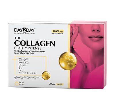 Day2Day The Collagen Beauty Intense 30 Saşe x 12 gr (Çilek Aromalı) - Orzax