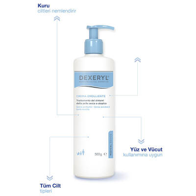 DEXERYL Emollient Cream Çok Kuru Ve Atopiye Eğilimli Ciltler Için Krem 500 ml - 2