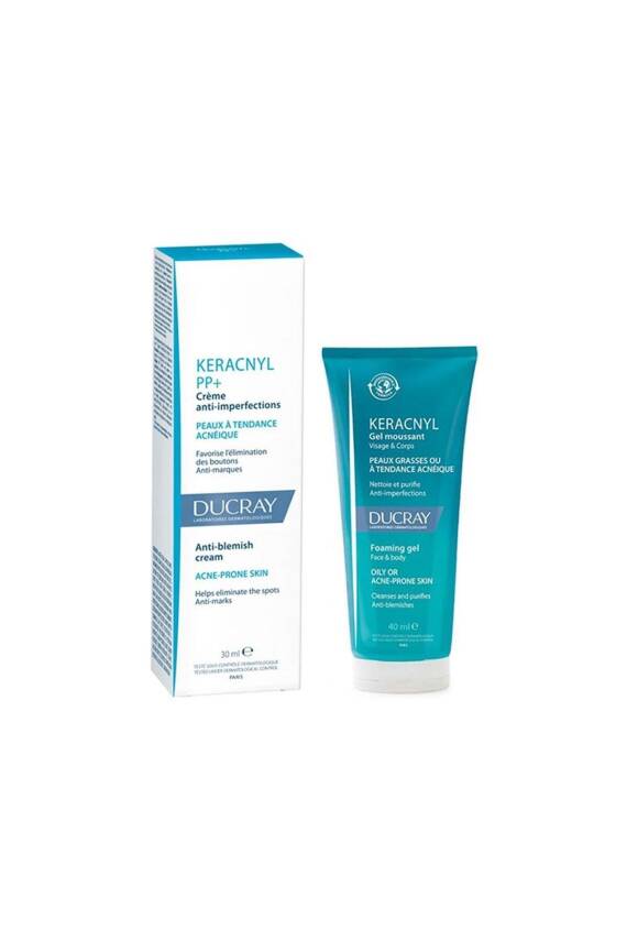Ducray Keracnyl Cream 30 ml + Keracnyl Jel 40 M - 1