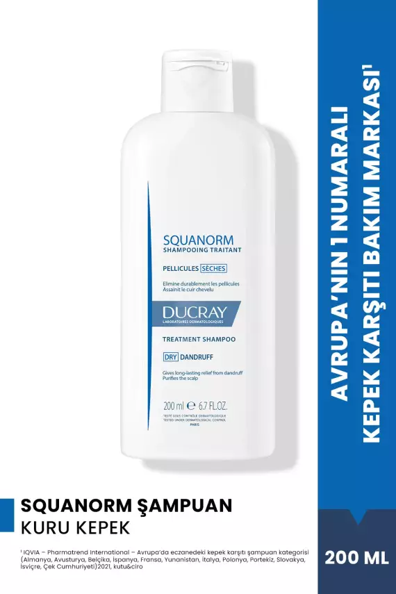 Ducray Squanorm Kuru Kepek Şampuanı 200 ml - 1