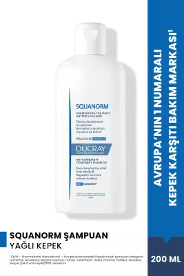 Ducray Squanorm Yağlı Kepek Şampuanı 200 ml - 1
