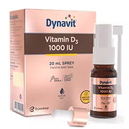 Dynavit Vitamin D3 1000 IU 20 ml Sprey - 1