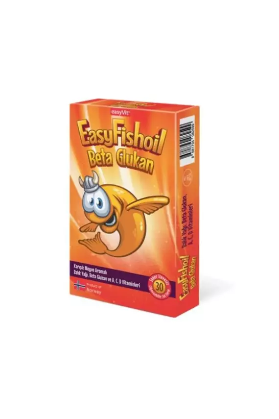 EasyFishoil Beta Glukan Çiğnenebilir 30 Jel Form Balık Yağı - 1