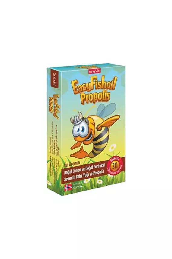 EasyFishoil Propolis Çiğnenebilir 30 Jel Form Balık Yağı - 1