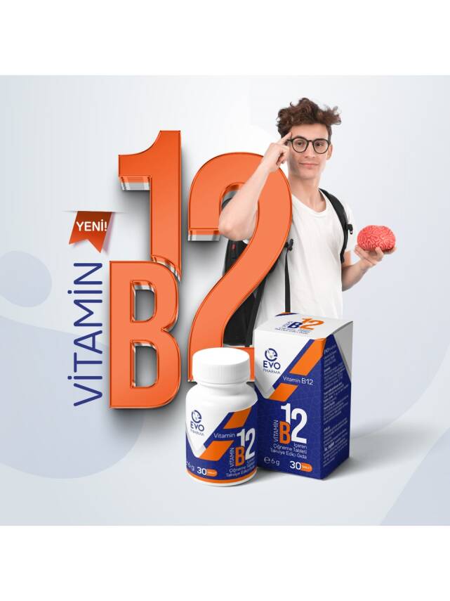 Evopharma Vitamin B12 30 Çiğnenebilir Tablet - 2