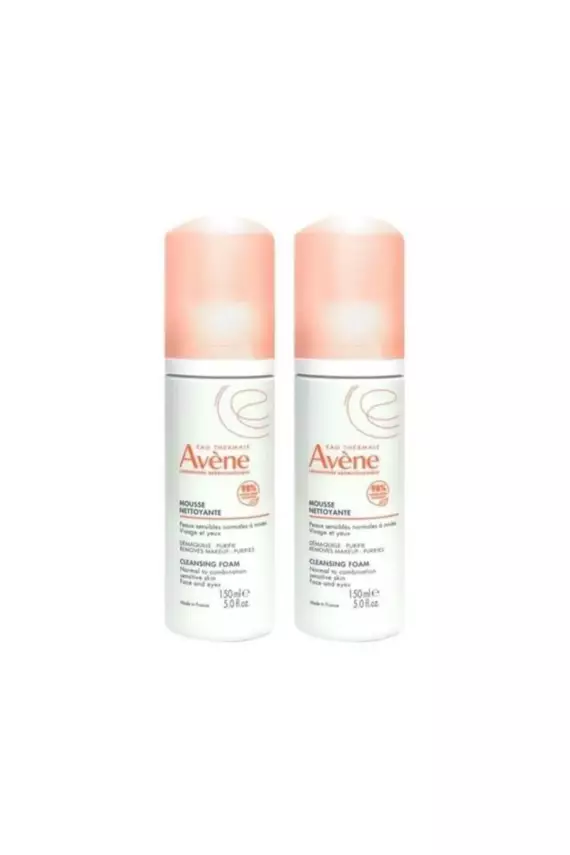 Avene Mousse Nettoyante Cleansing Foam 150 ml X 2 Ikili Paket - 1