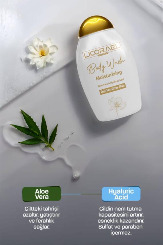 Licorael Dubai Aloe Vera & Hyaluric Acid Duş Jeli - 2