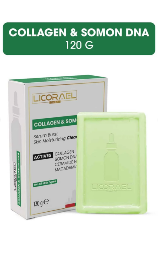 Licorael Dubai COLLAGEN & SOMON DNA 120 G SABUN - 1