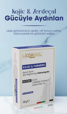 Licorael Dubai Kojic Asit Sabunu, Zerdeçal Ve Kojik Asit Etkisi İle Leke Karşıtı KOJIC & TURMERIC 120 gr SABUN - 2