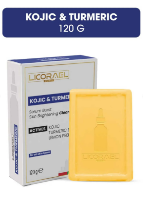 Licorael Dubai Kojic Asit Sabunu, Zerdeçal Ve Kojik Asit Etkisi İle Leke Karşıtı KOJIC & TURMERIC 120 gr SABUN - Licoreal Dubai 