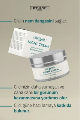 Licorael Dubai Night Cream Cilt Yenileyici Gece Bakım Kremi 50ml - 2