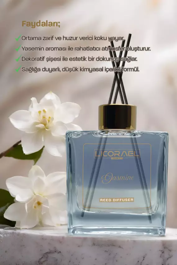 Licorael Dubai ODA KOKUSU - ÇUBUKLU - JASMİNE 100ml - 3