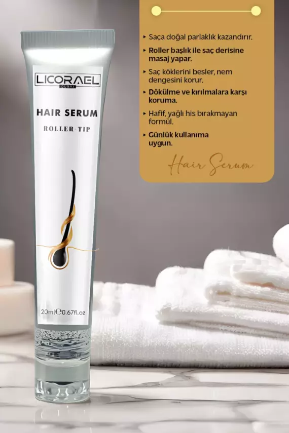Licorael Dubai SAÇ SERUMU - ROLLER BAŞLIKLI HAIR SERUM - 2