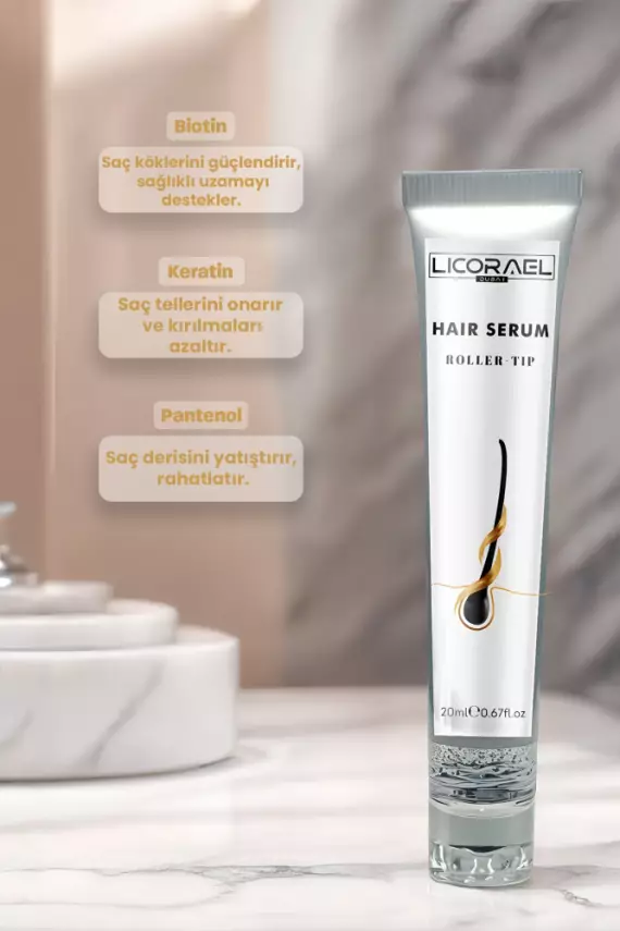 Licorael Dubai SAÇ SERUMU - ROLLER BAŞLIKLI HAIR SERUM - 3