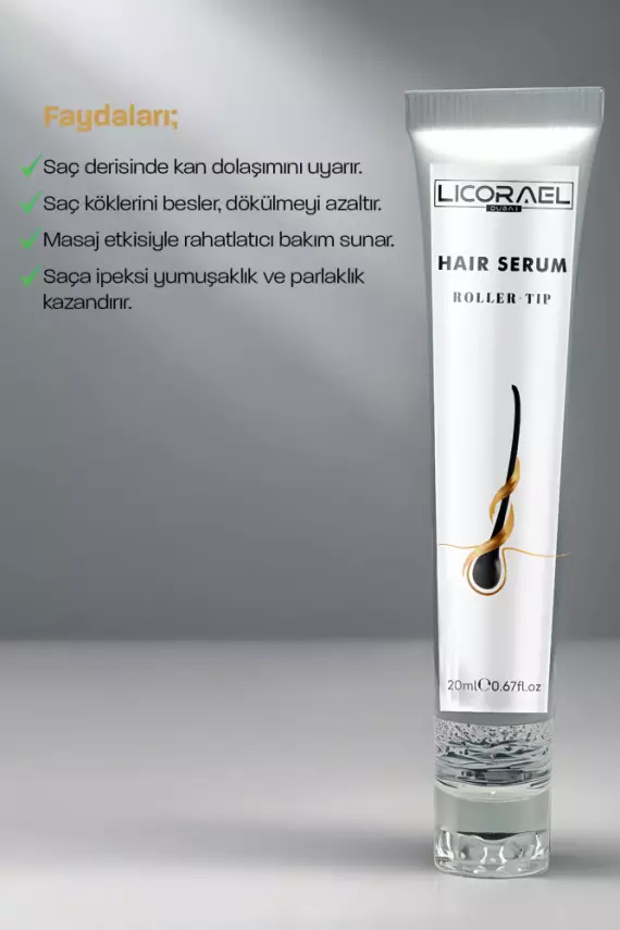 Licorael Dubai SAÇ SERUMU - ROLLER BAŞLIKLI HAIR SERUM - 4